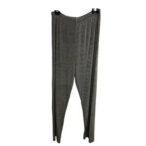 Western Connection Gray Velour Full Length Relaxed Lounge Pants Minimalism Retro